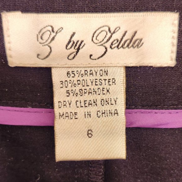 Z by Zelda Mixed Media Dress Pants - Picture 6 of 10